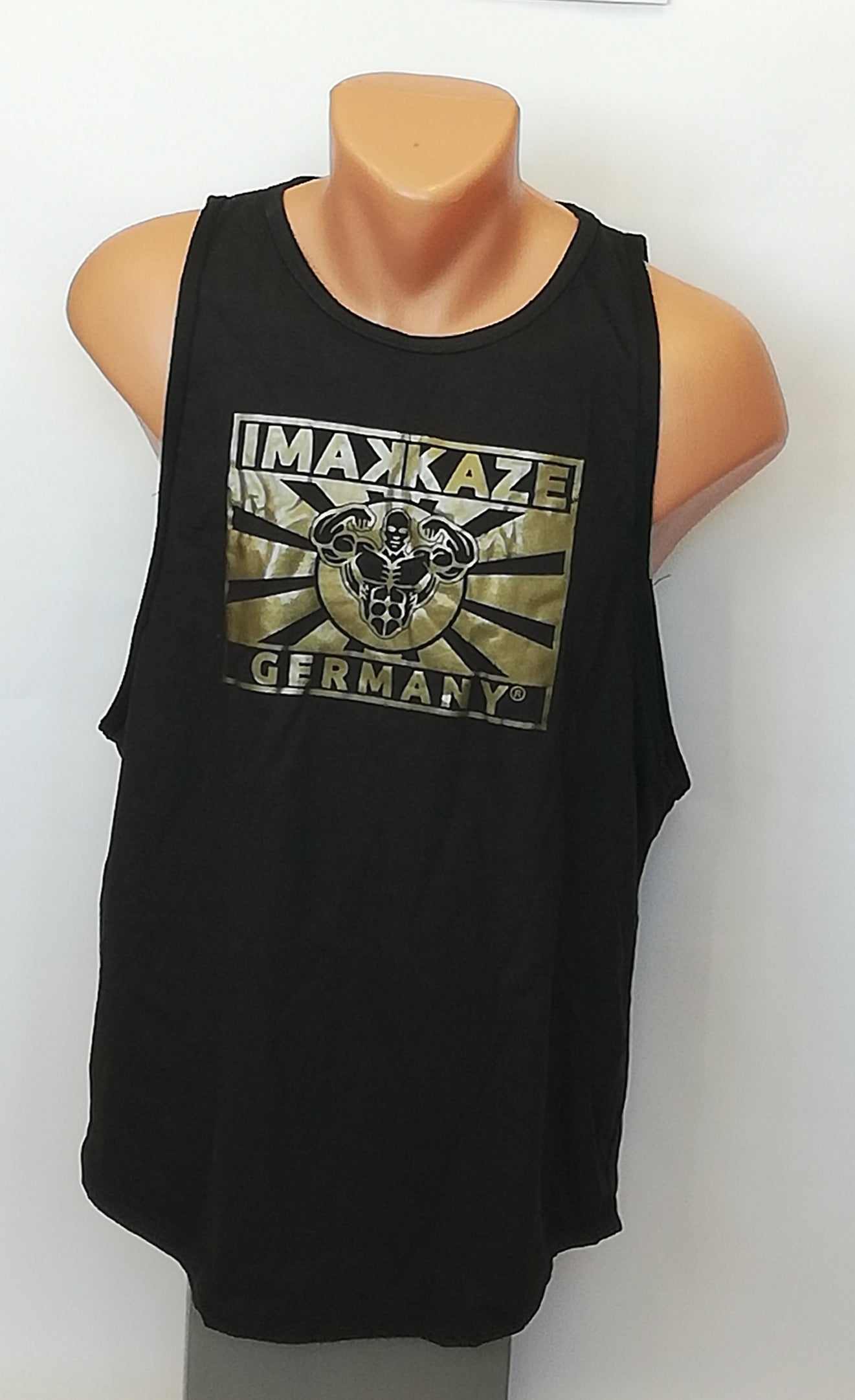 Herren Muskel T-Shirt mit "Kamikaze"-Aufdruck